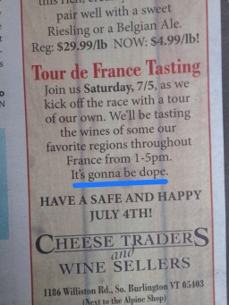 copy, copywriter, wine, tasting, dope, Burlington, France, tour