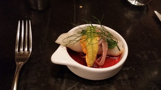 dish, appetizer, restaurant, dumpling, complimentary, anniversary, Lex Deux Singes, Two Monkeys, Montreal, asian food, dinner