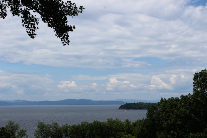 Backyard View, Lake Champlain, Adirondack Mountains, Burlington, Vermont, beautiful views, sunset, beach, beach life, summertime, summer