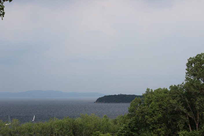 backyard view, Lake Champlain, Adirondack Mountains, Burlington, Vermont, beautiful views, sunset, beach, beach life, summertime, summer