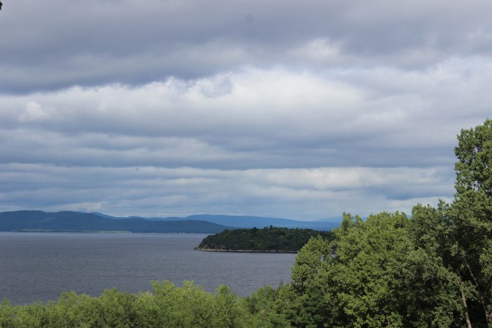 backyard view, Lake Champlain, Adirondack Mountains, Burlington, Vermont, beautiful views, sunset, beach, beach life, summertime, summer