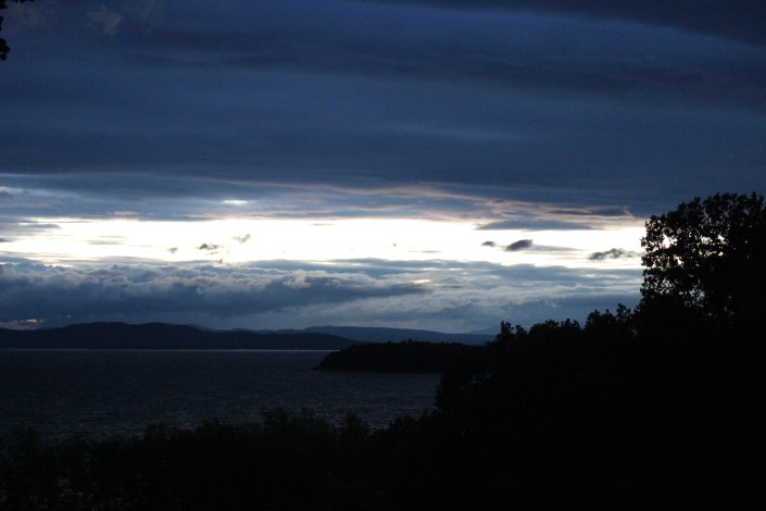 backyard view, Lake Champlain, Adirondack Mountains, Burlington, Vermont, beautiful views, sunset, beach, beach life, summertime, summer